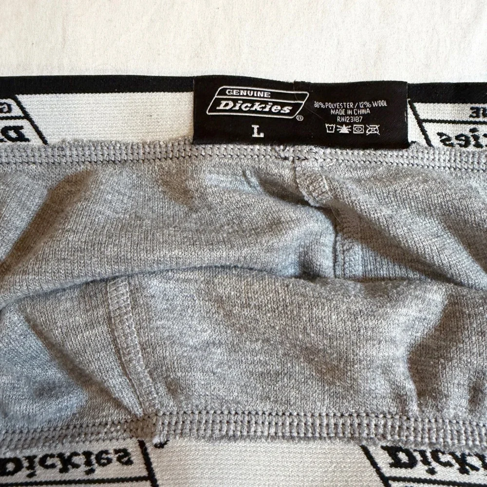 Genuine‎ Dickies Mens Gray Thermal Base Layer Pants Wool Blend Long Johns Large